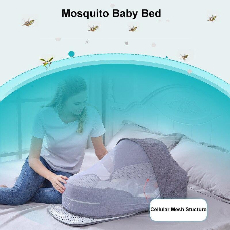 Multi-Function Travel Mosquito Baby Bed for Safe Sleep - Nagatta