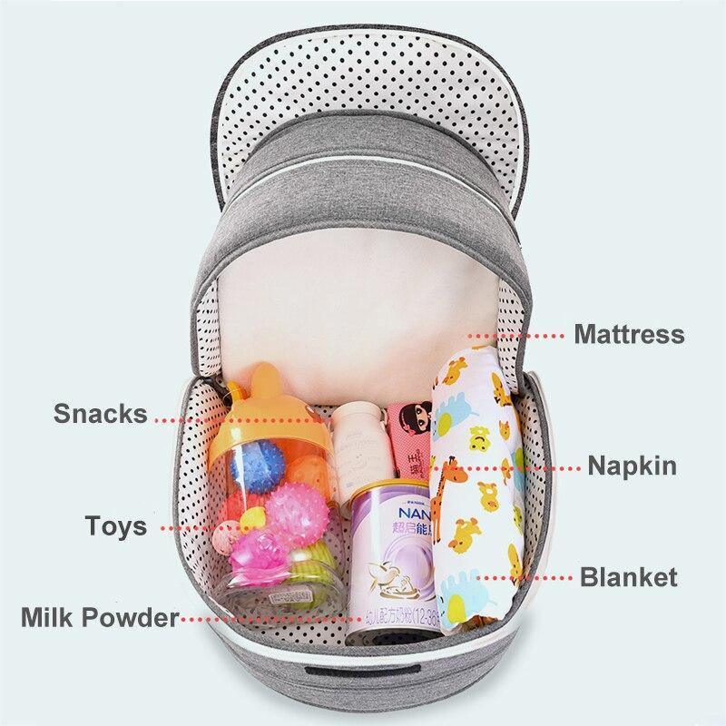 Multi-Function Travel Mosquito Baby Bed for Safe Sleep - Nagatta