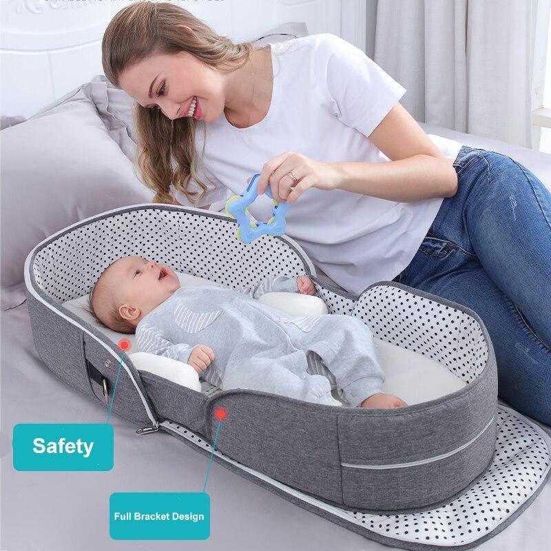 Multi-Function Travel Mosquito Baby Bed for Safe Sleep - Nagatta