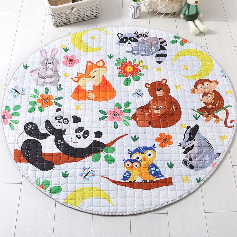 Mum & Baby Round Play Mat for Tummy Time and Playtime - Nagatta