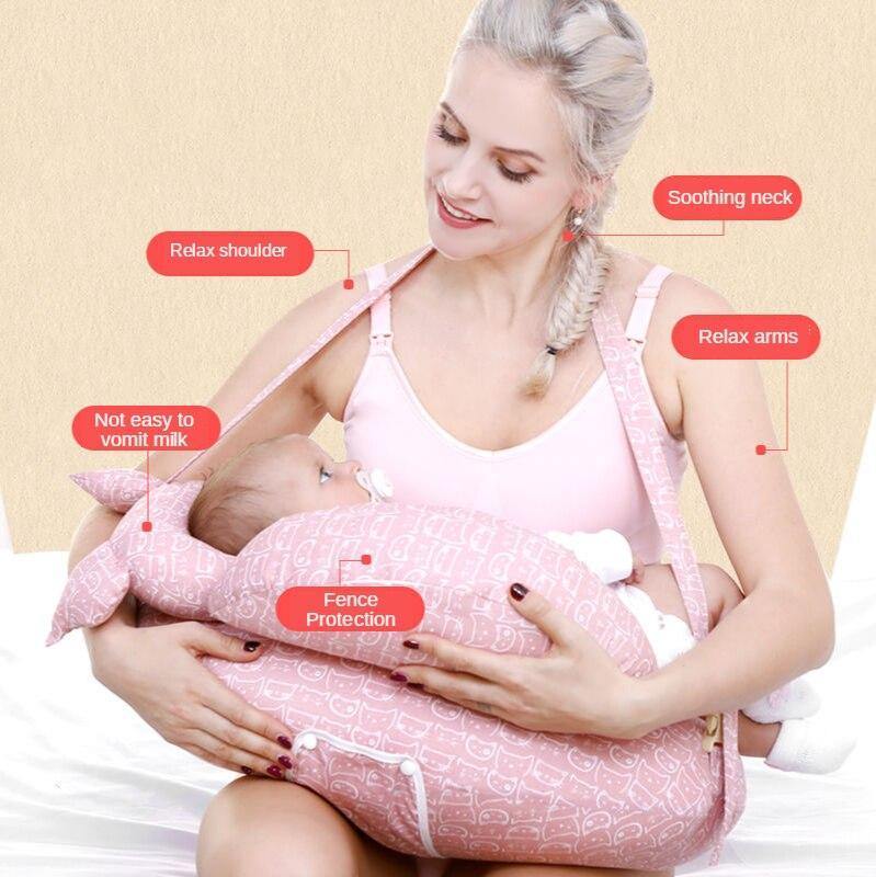 Nursing Baby Breastfeeding Pillow for Comfortable Feeding - Nagatta