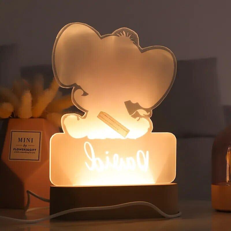 Personalised Baby Animal LED USB Night Light for Kids - Nagatta