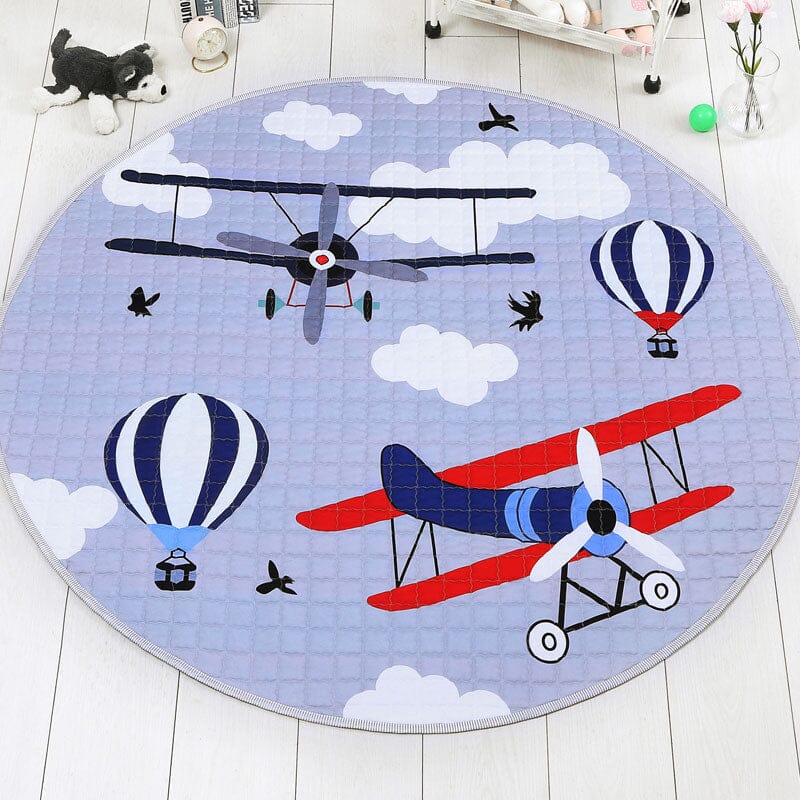 Planes & Hot Air Balloons Play Mat for Baby Fun Time - Nagatta