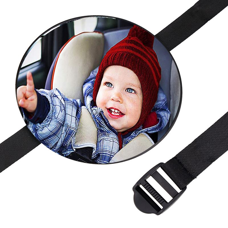 Round Shape Baby Car Mirror for Safe Rear View Driving - Nagatta