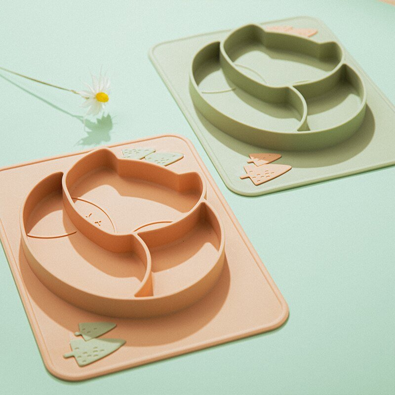 Silicone Baby Dining Plate - Safe and Easy to Clean Dish - Nagatta