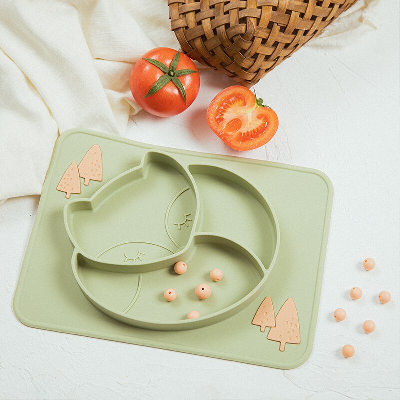 Silicone Baby Dining Plate - Safe and Easy to Clean Dish - Nagatta