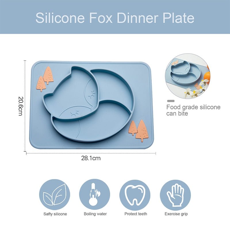 Silicone Baby Dining Plate - Safe and Easy to Clean Dish - Nagatta