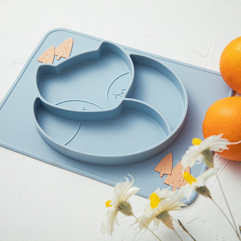 Silicone Baby Dining Plate - Safe and Easy to Clean Dish - Nagatta