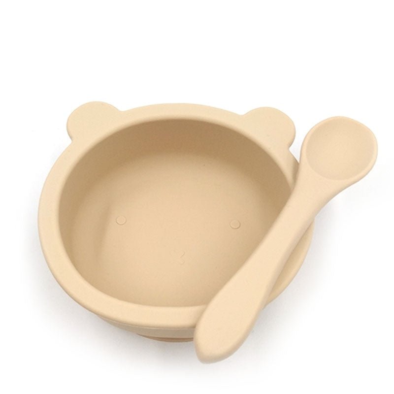 Silicone Baby Feeding Bowl With Spoon for Easy Mealtime - Nagatta