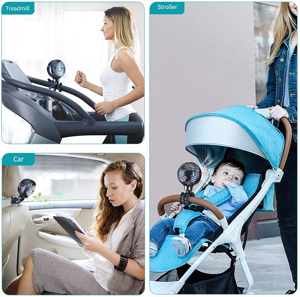 Smart Stroller Mini Fan 3 Speed - Nagatta