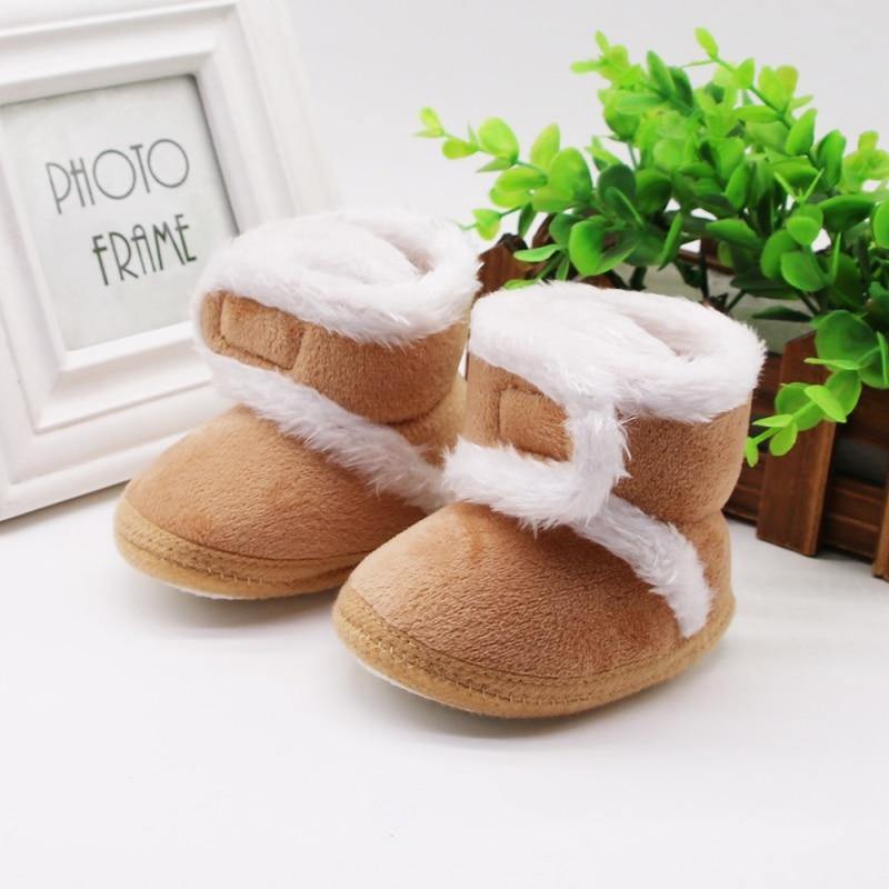 Soft Sole Fur Snow Booties for Newborns and Toddlers - Nagatta