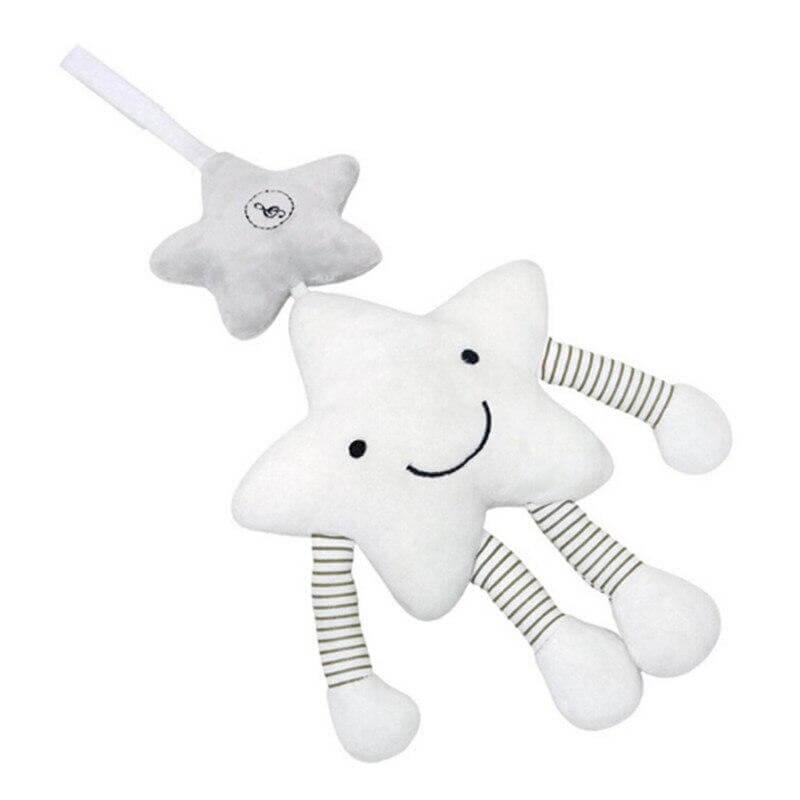 Stroller Baby Toy Hanging Star Soft Plush Musical Rattle - Nagatta