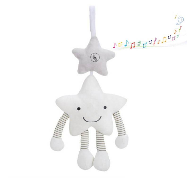 Stroller Baby Toy Hanging Star Soft Plush Musical Rattle - Nagatta