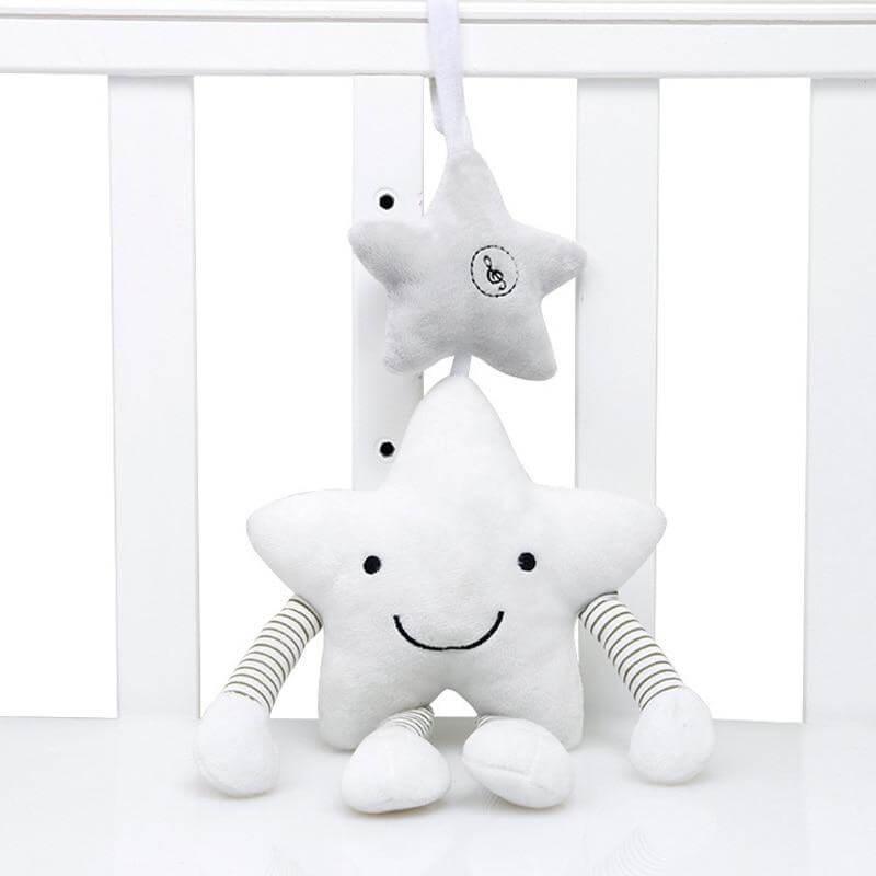 Stroller Baby Toy Hanging Star Soft Plush Musical Rattle - Nagatta