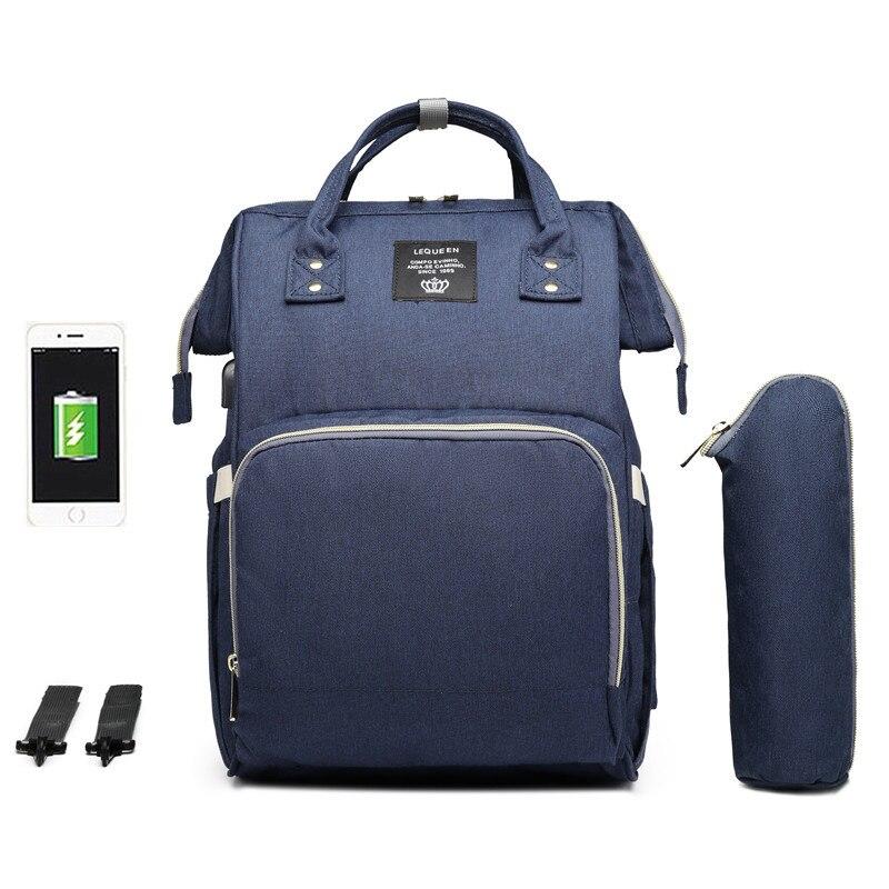 Waterproof Diaper Bag with USB Charging Port for Parents - Nagatta