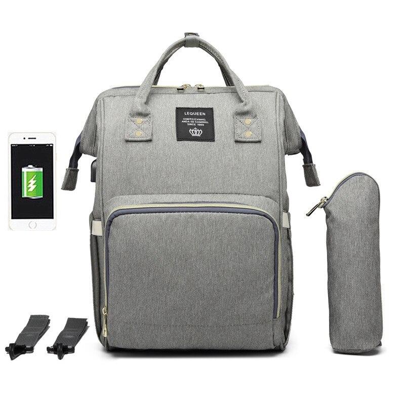 Waterproof Diaper Bag with USB Charging Port for Parents - Nagatta