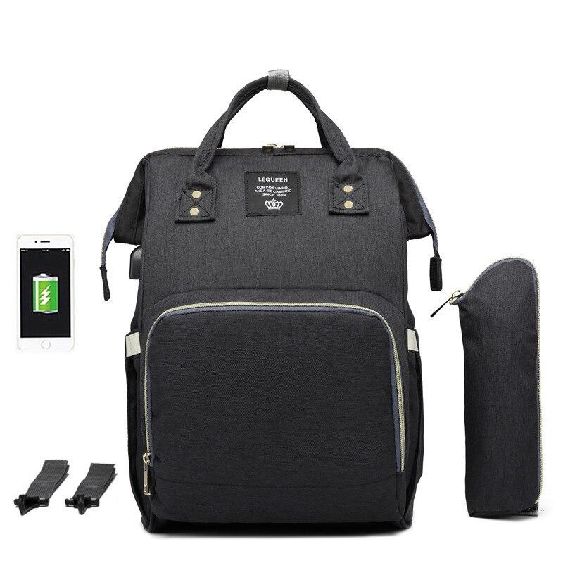 Waterproof Diaper Bag with USB Charging Port for Parents - Nagatta