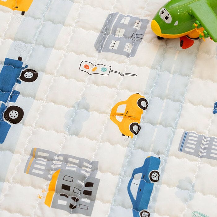 Wheels on the Road Baby Play Mat for Tummy Time Fun - Nagatta