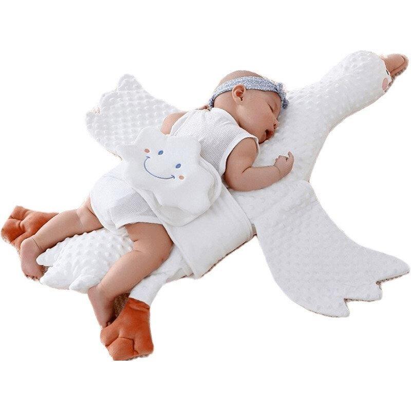 White Goose Stuffed Baby Pillow for Comfort and Fun - Nagatta