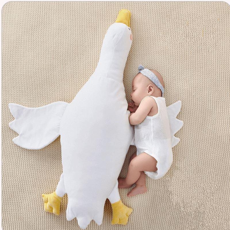 White Goose Stuffed Baby Pillow for Comfort and Fun - Nagatta