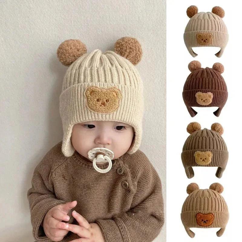 Adorable Winter Baby Beanie with Cute Bear Ears - Nagatta