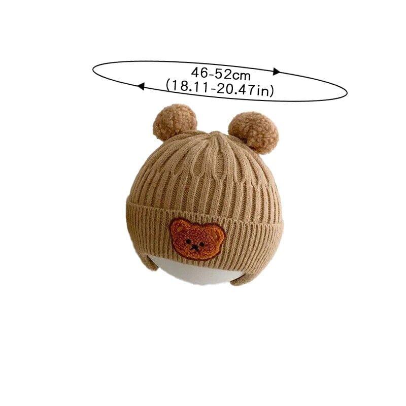 Adorable Winter Baby Beanie with Cute Bear Ears - Nagatta